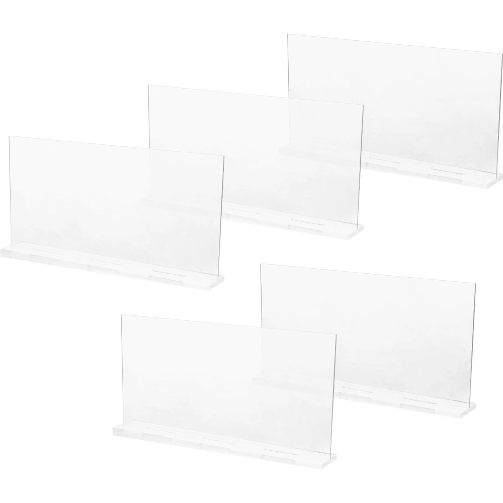 5Pcs Acrylic Blank Table Sign Acrylic Place Cards Blank Signs Coffee Menu Signs