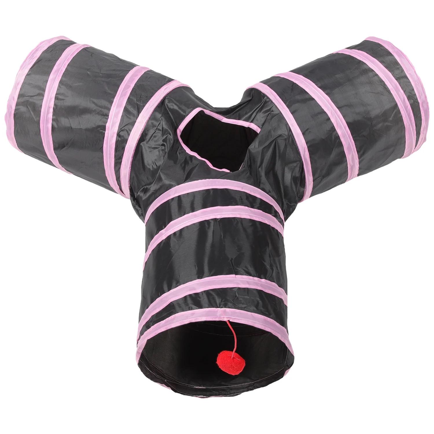Interesting Cat Plaything Y-Shape Kitten Toy Folding Cat Play Tunnel Cat Accessory
