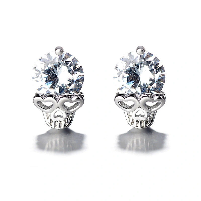 1 Pair Skull Head Earrings Women Earrings Stud Earrings Decorative Stud Earrings