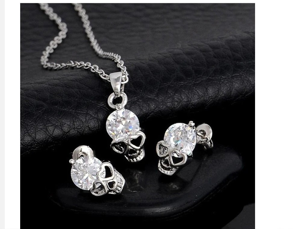 1 Pair Skull Head Earrings Women Earrings Stud Earrings Decorative Stud Earrings