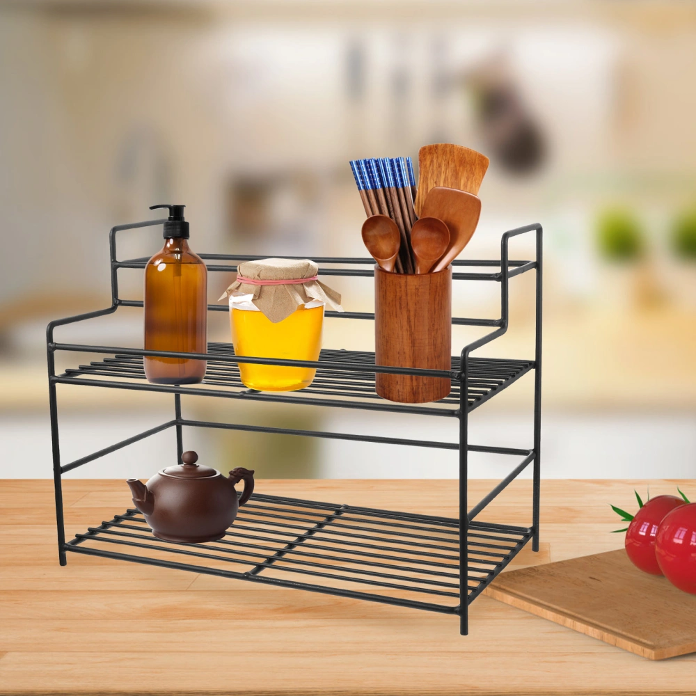 Spice Rack Kitchen Countertop Free Standing Organizer Seasoning Bottle Holder Organizer