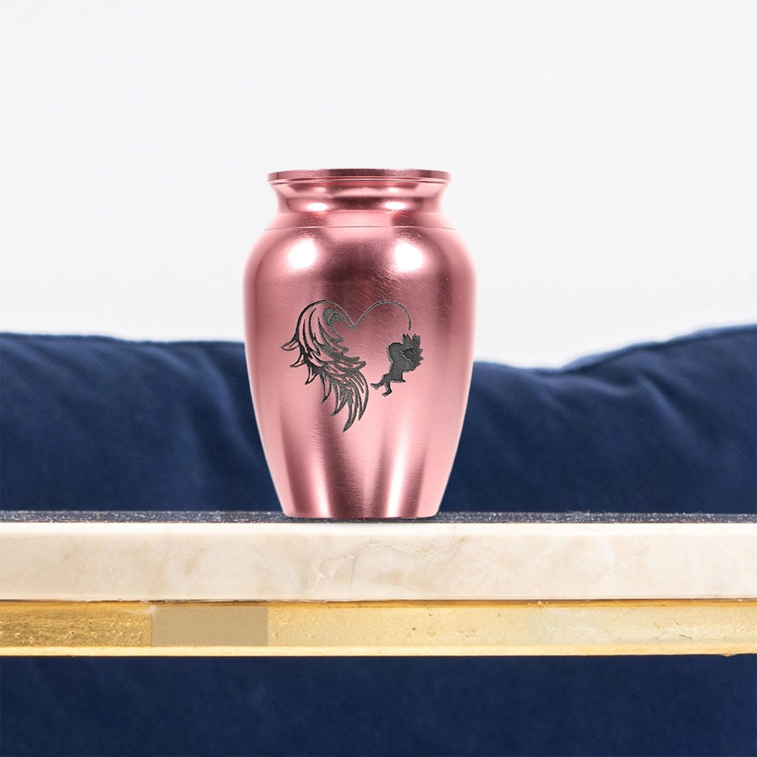 Stainless Steel Pet Urn Cinerary Casket Memorial Cremated Box Mini Cat Ashes Container