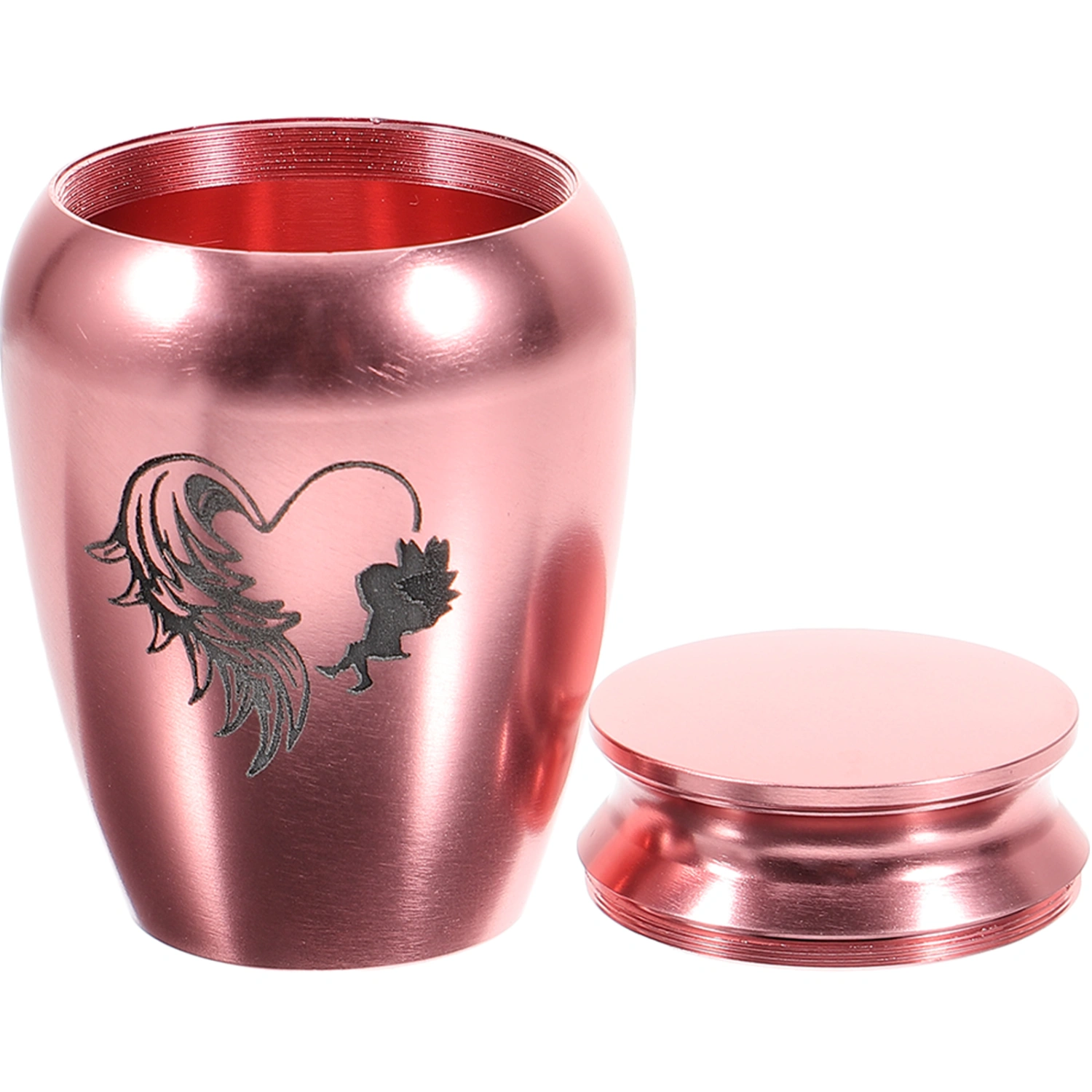 Stainless Steel Pet Urn Cinerary Casket Memorial Cremated Box Mini Cat Ashes Container