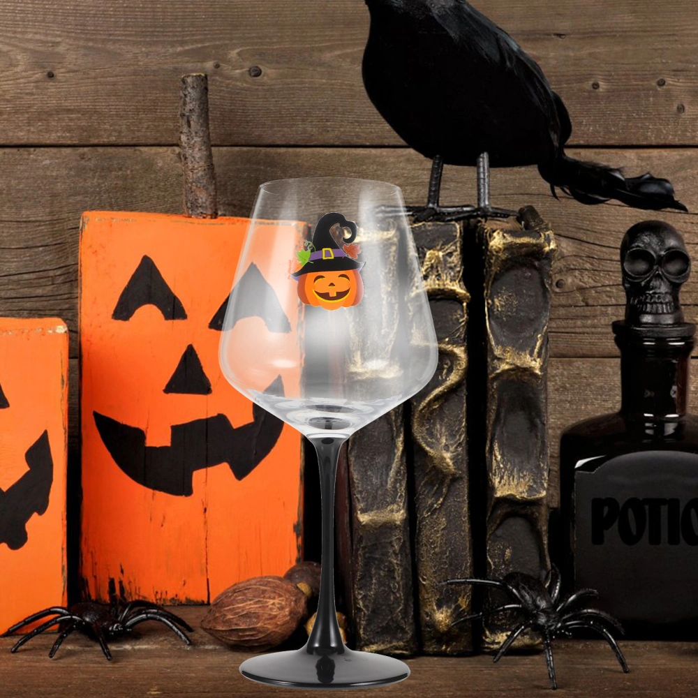 2pcs Wine Glass Halloween Themed Wine Cup Red Wine Goblet Drinking Cup Halloween Party Goblet