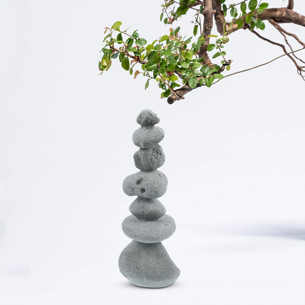 Zen Stacking Stone Natural Effect Stacking Pebble Aquarium Ornament Micro Landscape Rockery