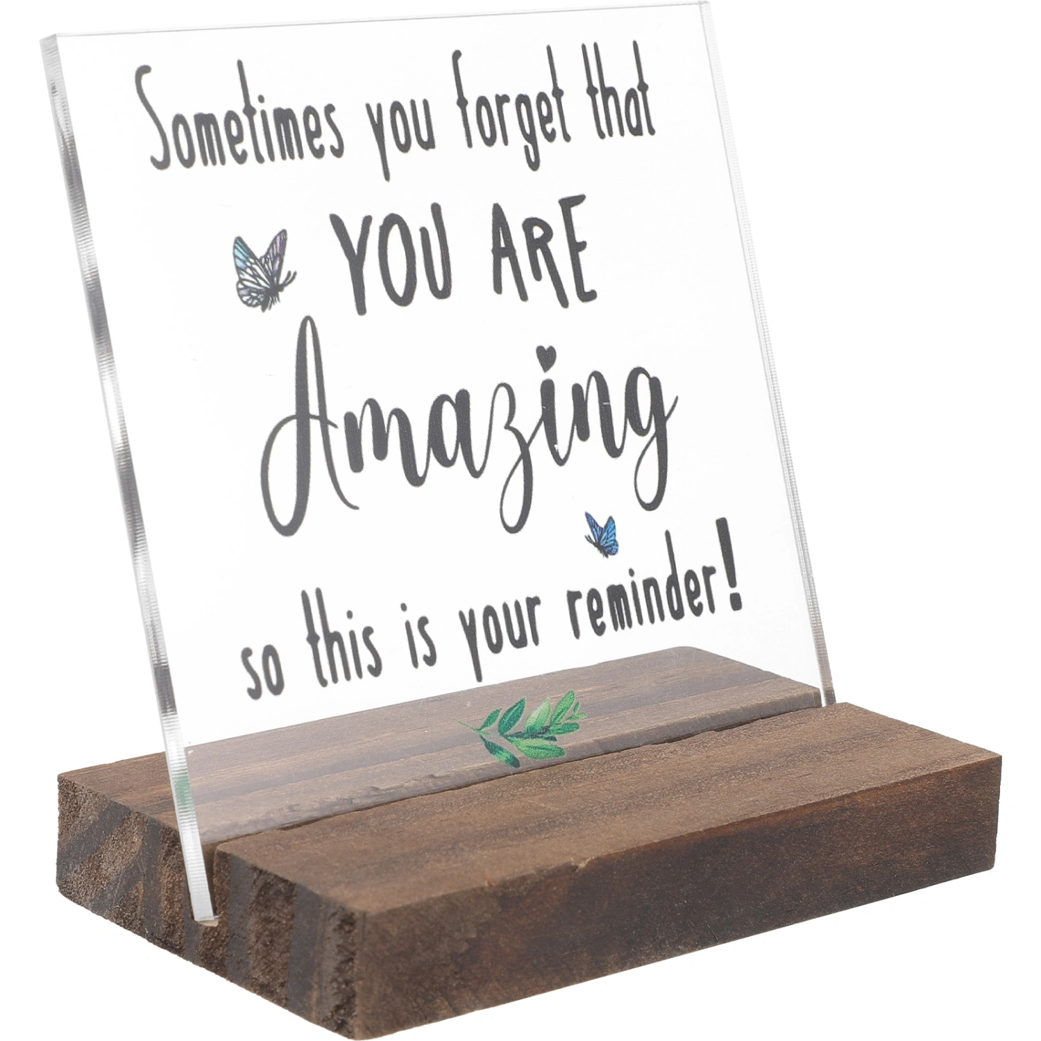 Encouragement Desk Sign Inspirational Quotes Office Table Decor Office Plaque with Stand