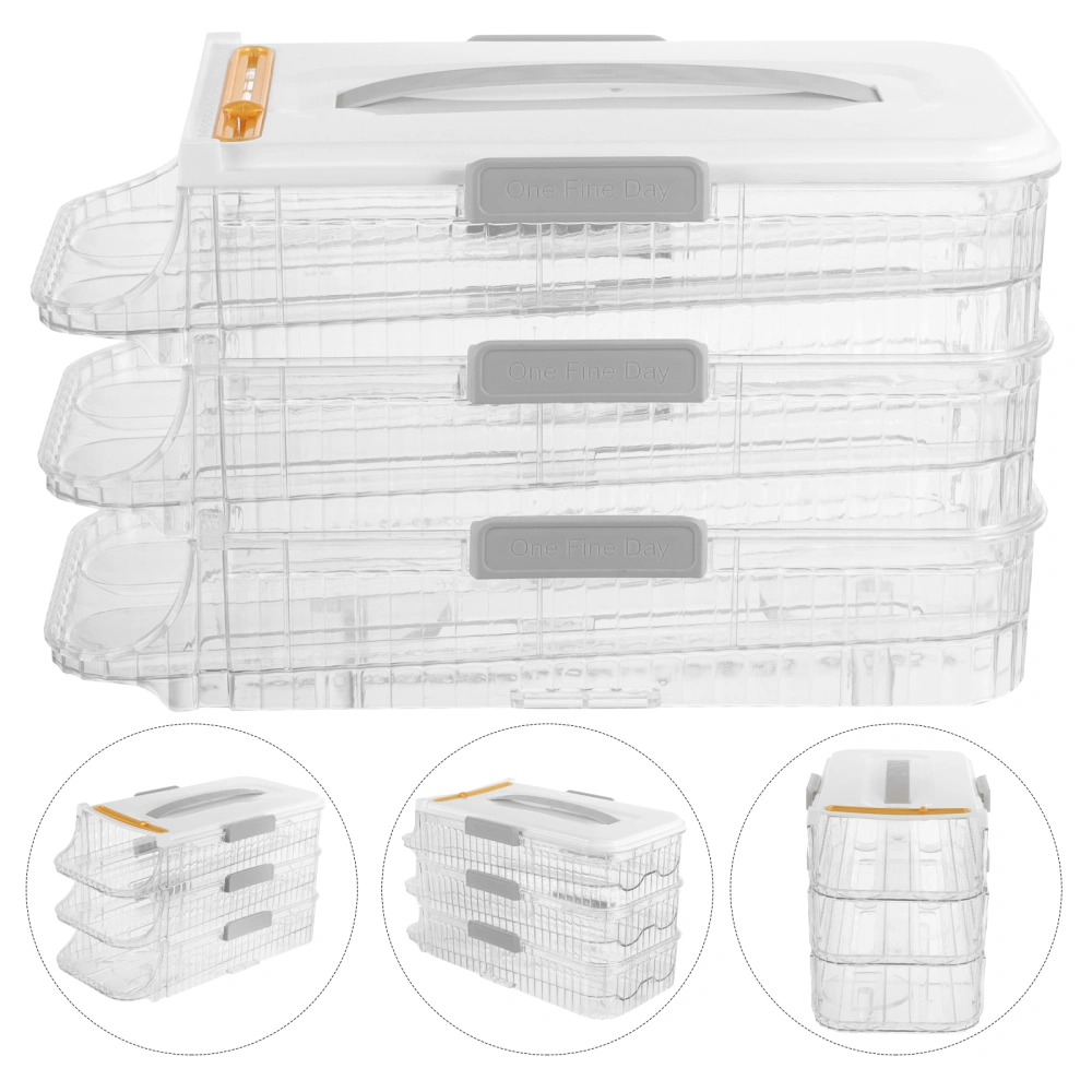 Refrigerator Egg Rolling Organizer Multi-layer Egg Container Transparent Egg Dispenser