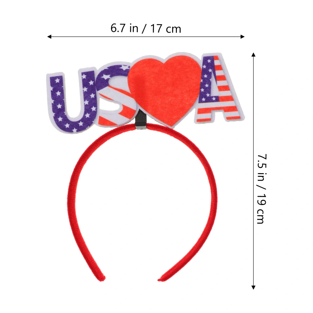 4pcs Independence Day Themed Headband Hairband Hair Decoration for Women Men