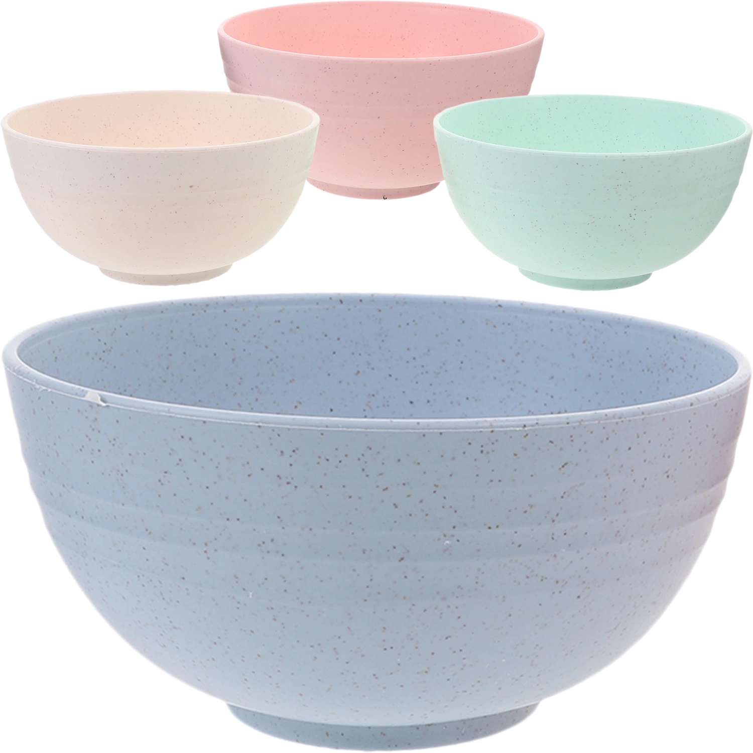 4pcs Unbreakable Cereal Bowls Microwave Safe Bowls Dessert Bowls Serving Soup Bowls
