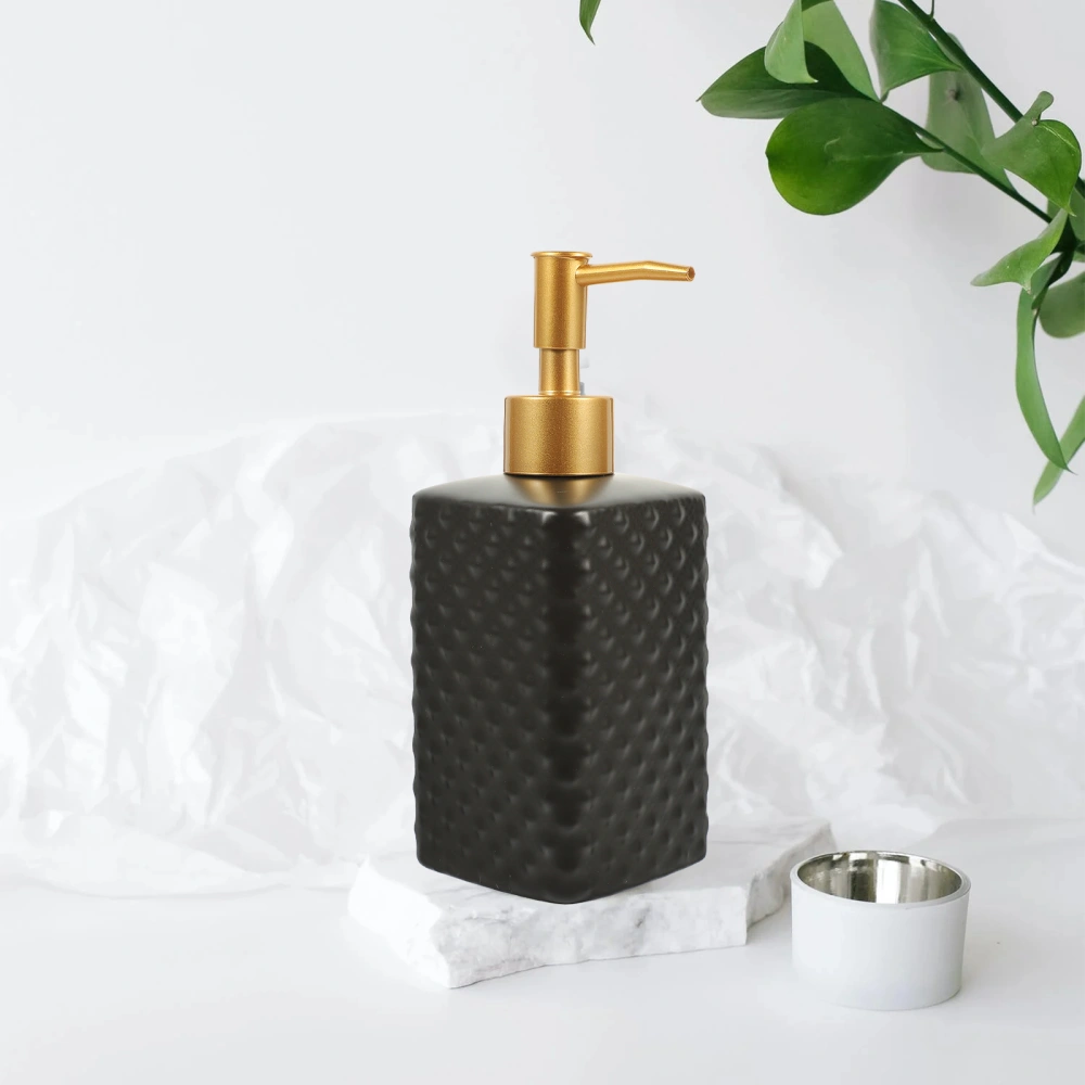 Ceramic Hand Soap Dispenser Lotion Bottle Soap Pump Dispenser Embossed Liquid Hand Soap Dispenser