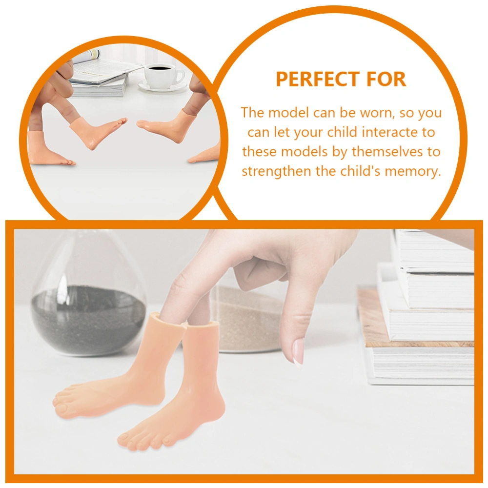 16Pcs Finger Feet Puppet Educational Body Toy Body Awareness Teaching Tool DIY Toy