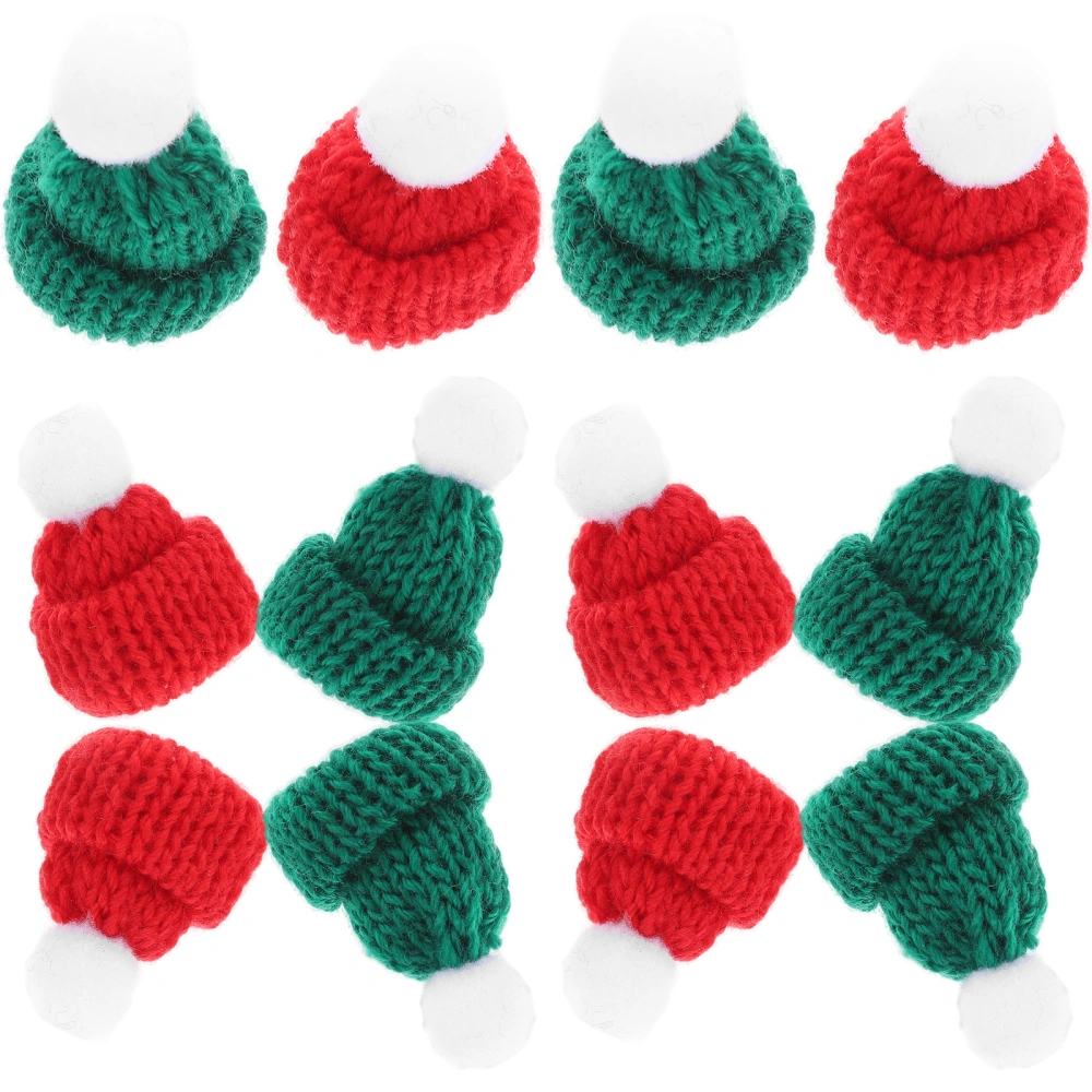 12Pcs Multi-function Bottle Hats Delicate Miniature Hats Decorative Doll Hats