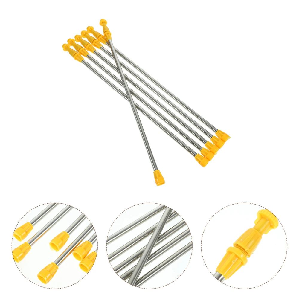 6pcs Garden Sprayer Rods Agricultural Sprayer Wands Long Rods Replacement Stretchable Rods