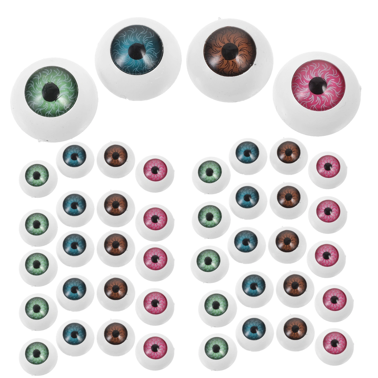 40pcs Acrylic Fake Eyes Halloween Eyeball Props Horror Toys Party Accessories