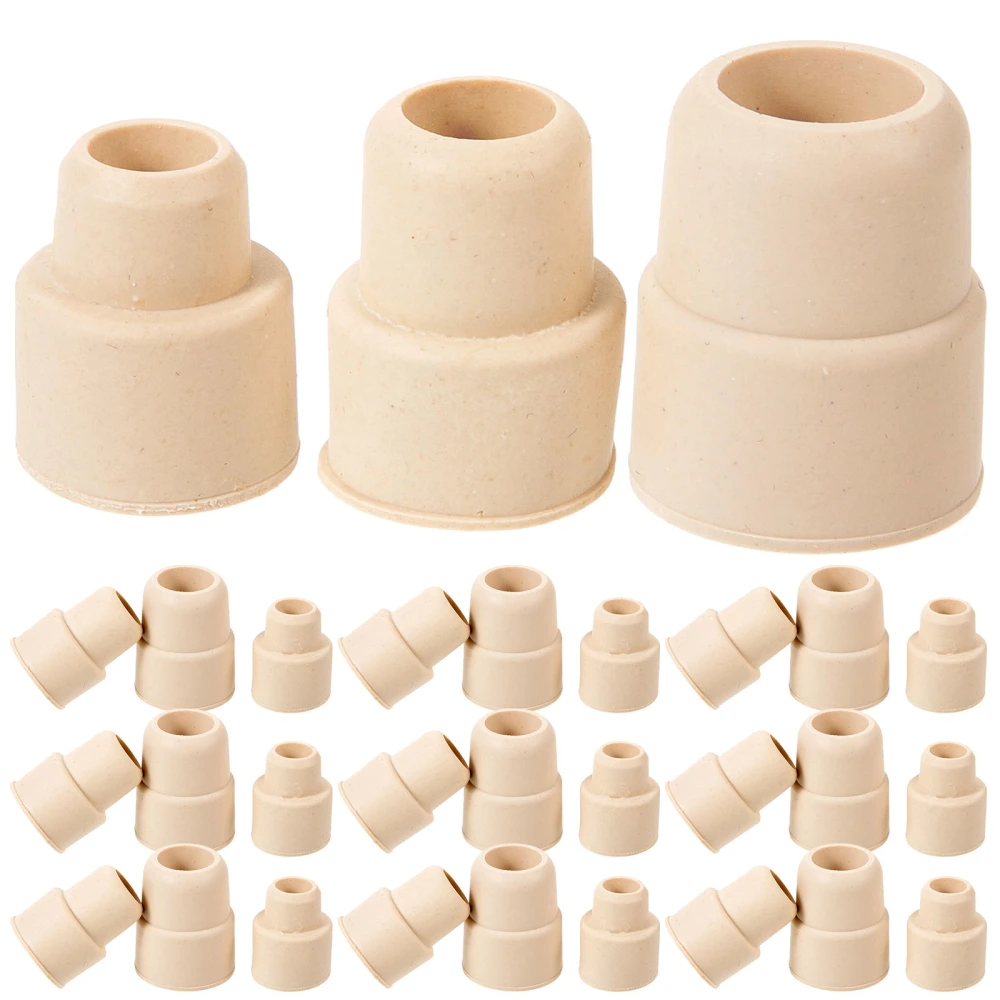 30Pcs Compact Rubber Plugs Fermented Jug Stoppers Household Tube Stoppers Seal Supply