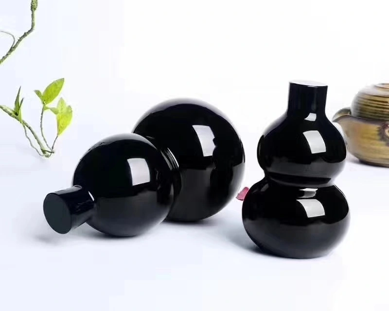 Obsidian Scrying Gourd Obsidian Gourd Meditation Decoration For Bedroom Living Room