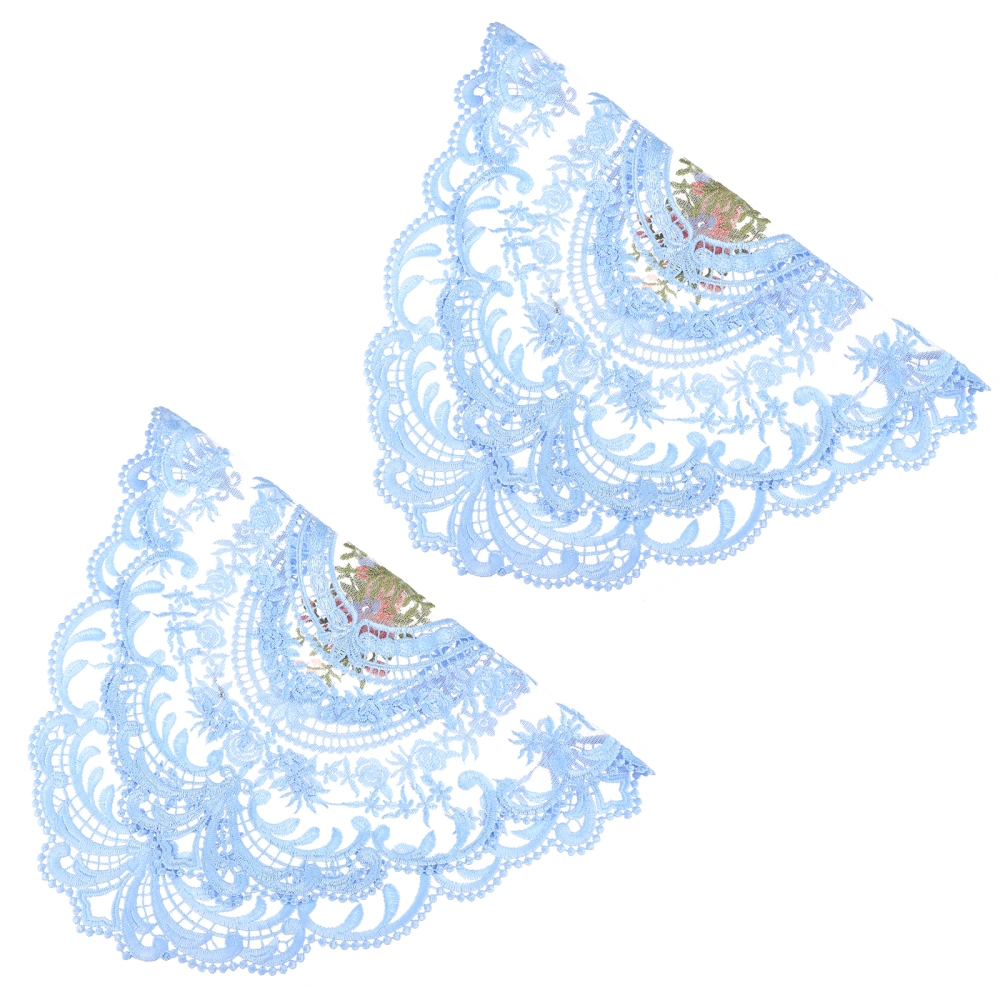 Elegant Lace Placemat Tabletop Tulle Embroidery Cup Coaster Decorative Hollow Table Coaster