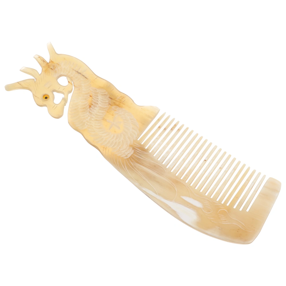 Ox Horn Comb Delicate Ox Horn Comb Reusable Comb for Women Thick Curly Wavy Hair