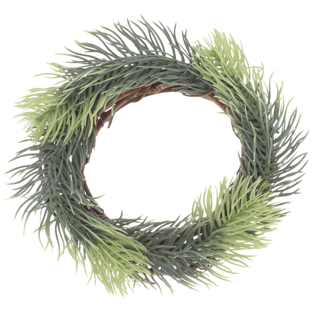 Simulation Pine Wreath Decorative Wreath Candle Ring Wall Hanging Wreath Decor