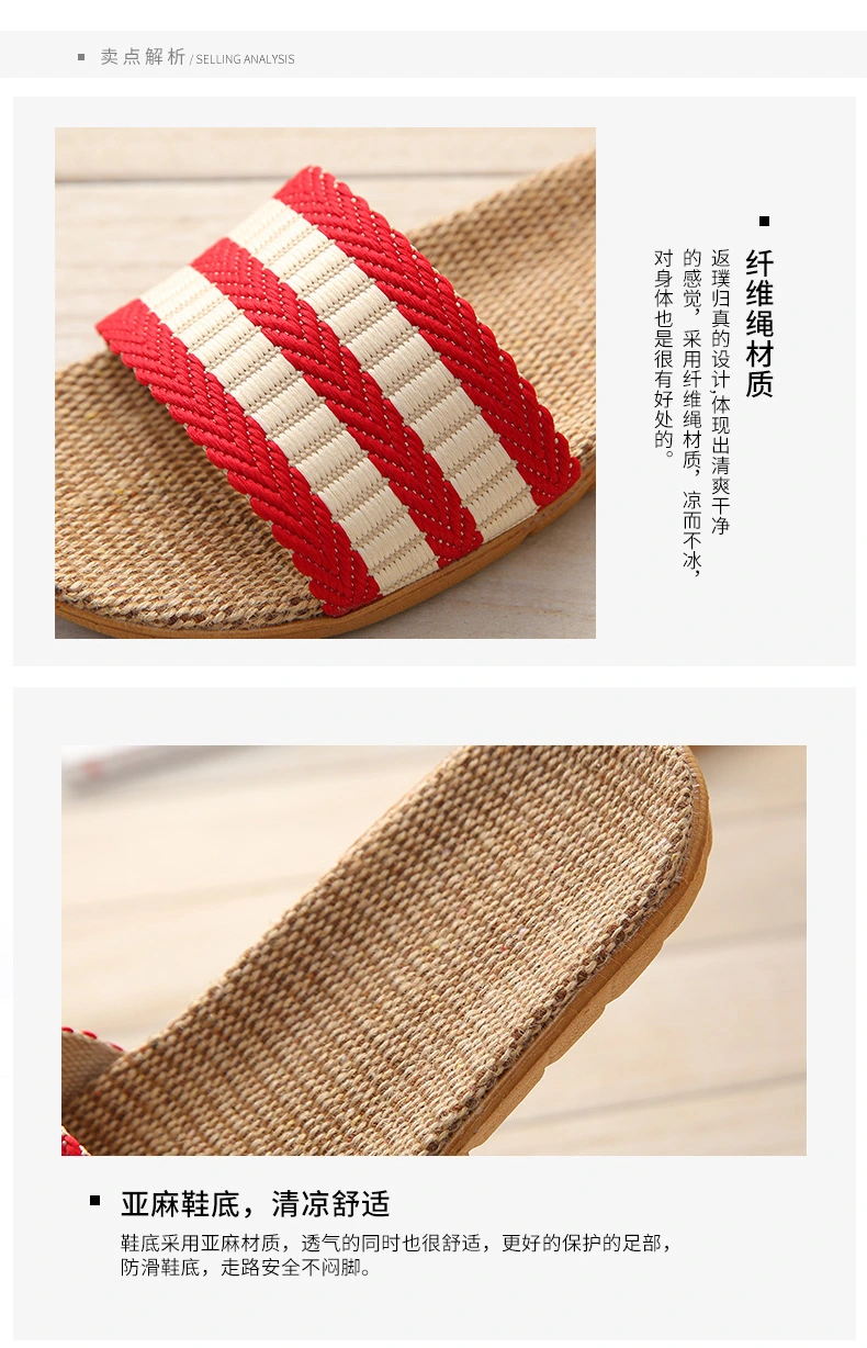1 Pair House Slippers Casual Slippers Home Slippers Indoor Slippers Open-toe Slippers