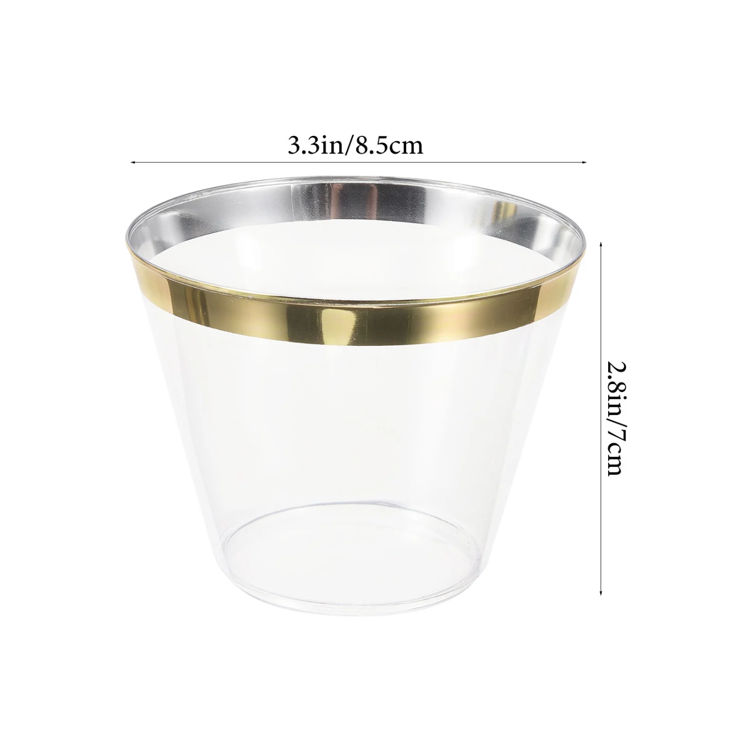 25Pcs Disposable Drinking Cups Plastic Wine Cups Disposable Water Cups Party Beverage Cups