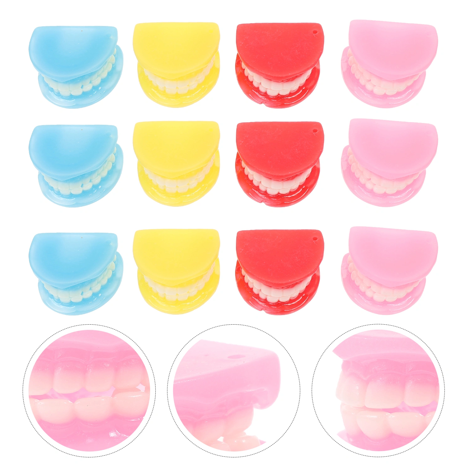 20Pcs DIY Tooth Pendant Horror Ornament Gifts Halloween Ornament Halloween Gifts