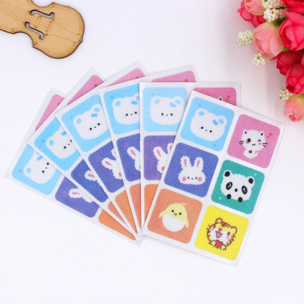 108pcs Mosquito Repellent Patches Cute Animal Mosquito Repellent Stickers for Kids