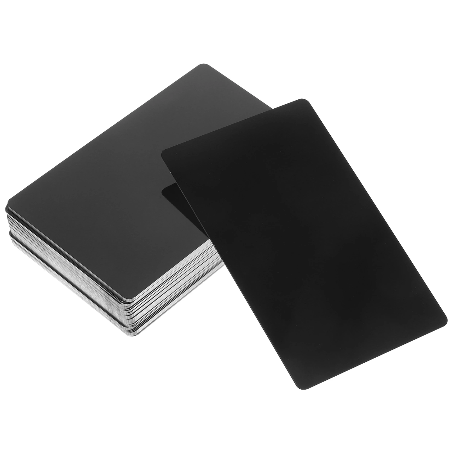 50Pcs Engraved Business Cards Metal Name Cards Engraving Blank Metal Cards DIY Metal Cards