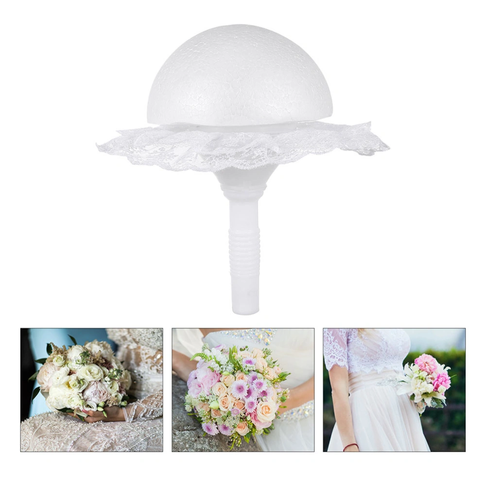 1 Set of Bouquet Holder Foam Floral Bridal Bouquet Handle Holder Wedding Supplies