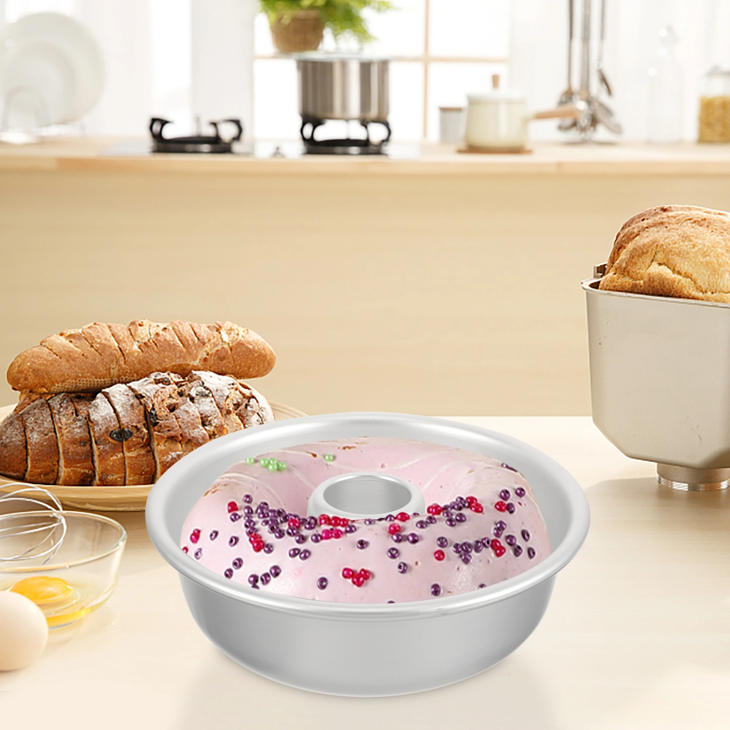 Aluminum Alloy Doughnut Mold Baking Cake Pan Nonstick Cake Pan for Home