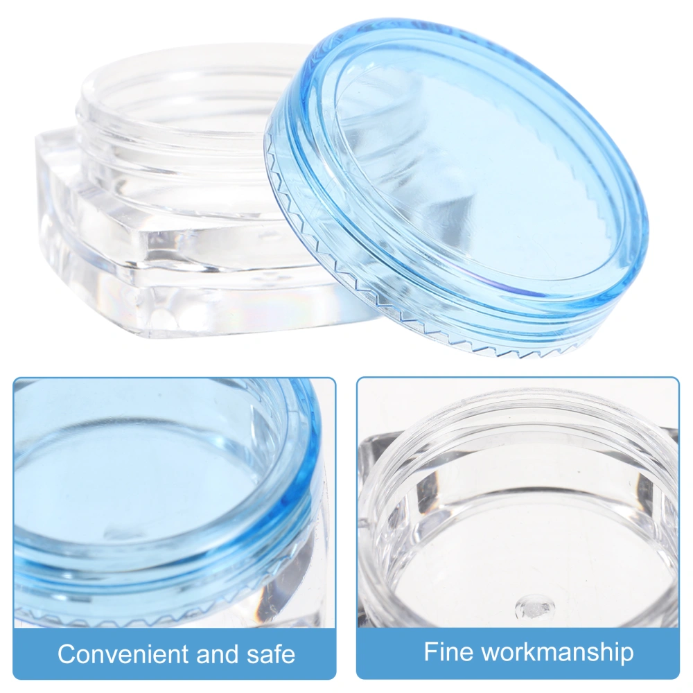 12Pcs Travel Sample Jar Pots Empty Plastic Cream Cosmetic Jars Portable Cosmetic Lotion Containers