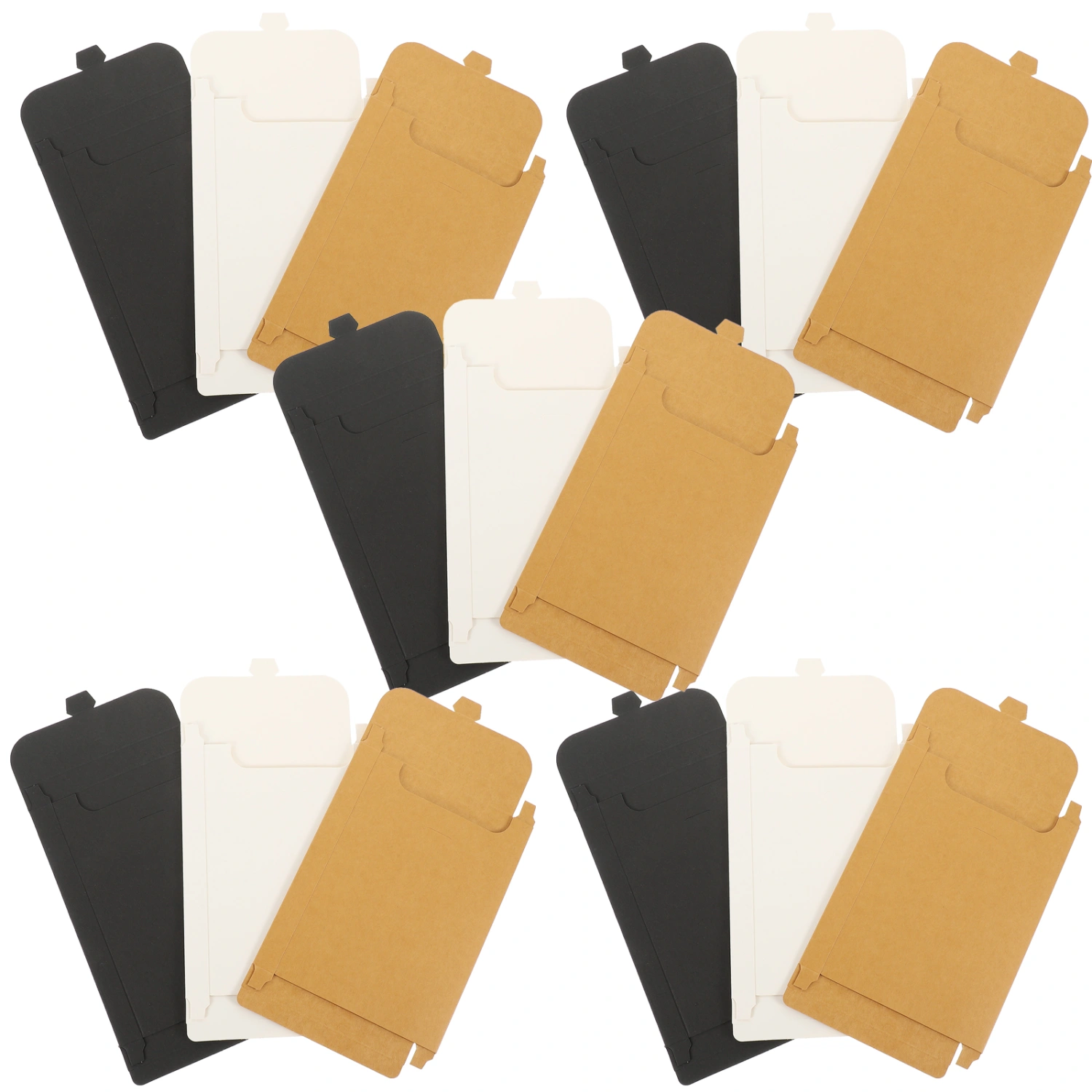 15Pcs Greeting Cards Storage Cases Multi-use Cards Containers Rectangular Storage Boxes