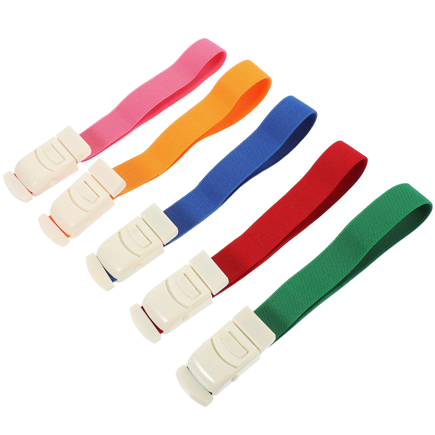 5Pcs Elastic Tourniquet  First Aid Tourniquet Portable Buckle Tourniquet for Travel Women Men
