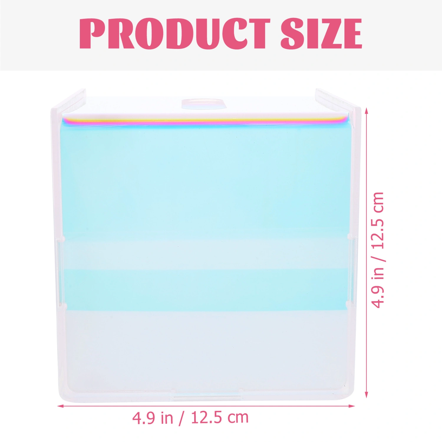 Acrylic Tissue Box Holder Tissue Box Dispenser Facial Tissue Case for Bedroom Night Stands