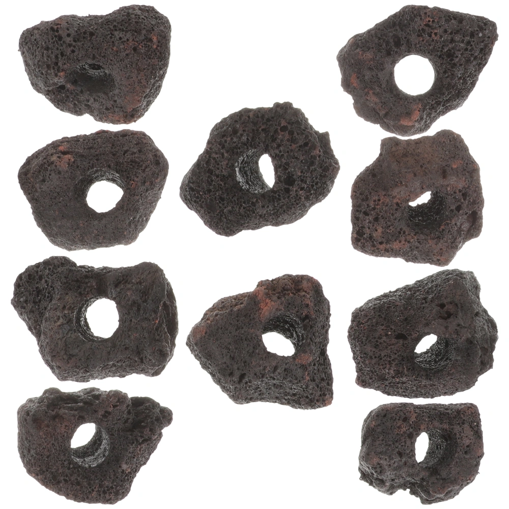 10pcs Volcanic Rocks Ornament Fish Tank Ring Aquarium Plants Fixed Ring for Aquarium Decoration