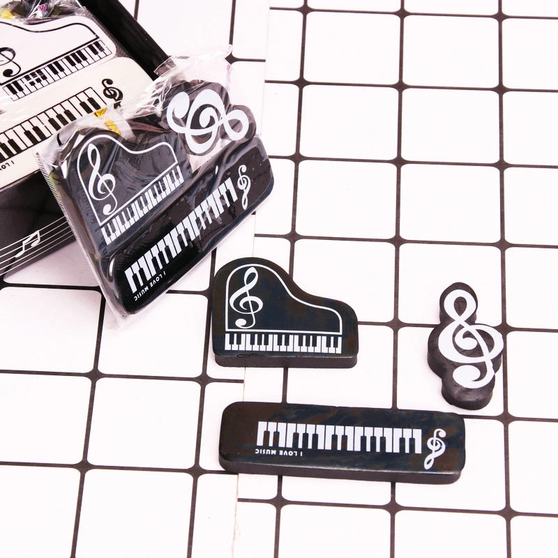 20 pcs Mini Erasers Cute Small Erasers Music Note Shaped Erasers for Students