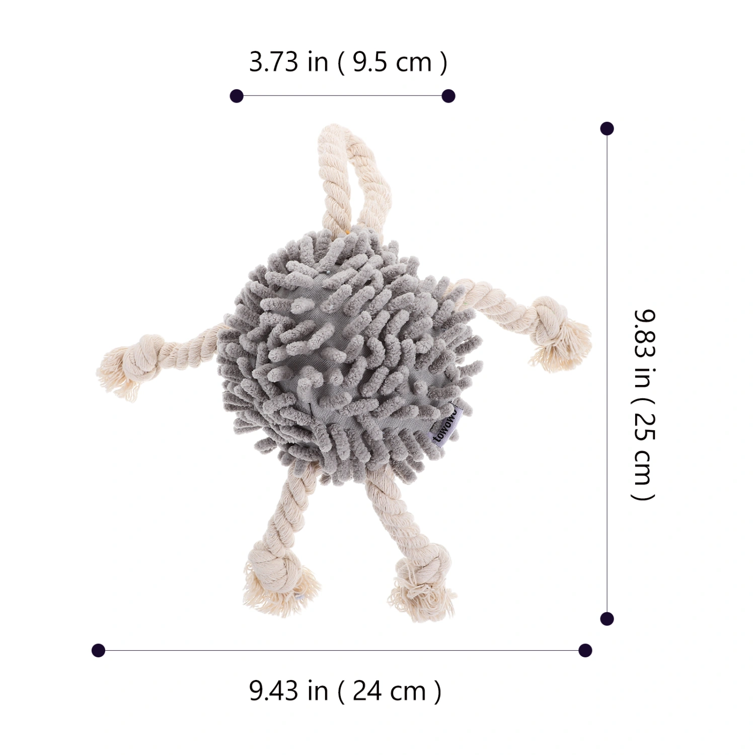 Dog Plaything Tug Toy Dog Squeaky Toy Tug Rope Toy Interactive Dog Plaything