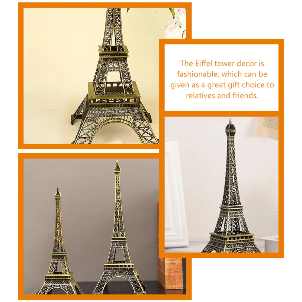 Vintage Eiffel Tower Model 3D Architectural Craft Art Statue Model Paris Landmark Ornament