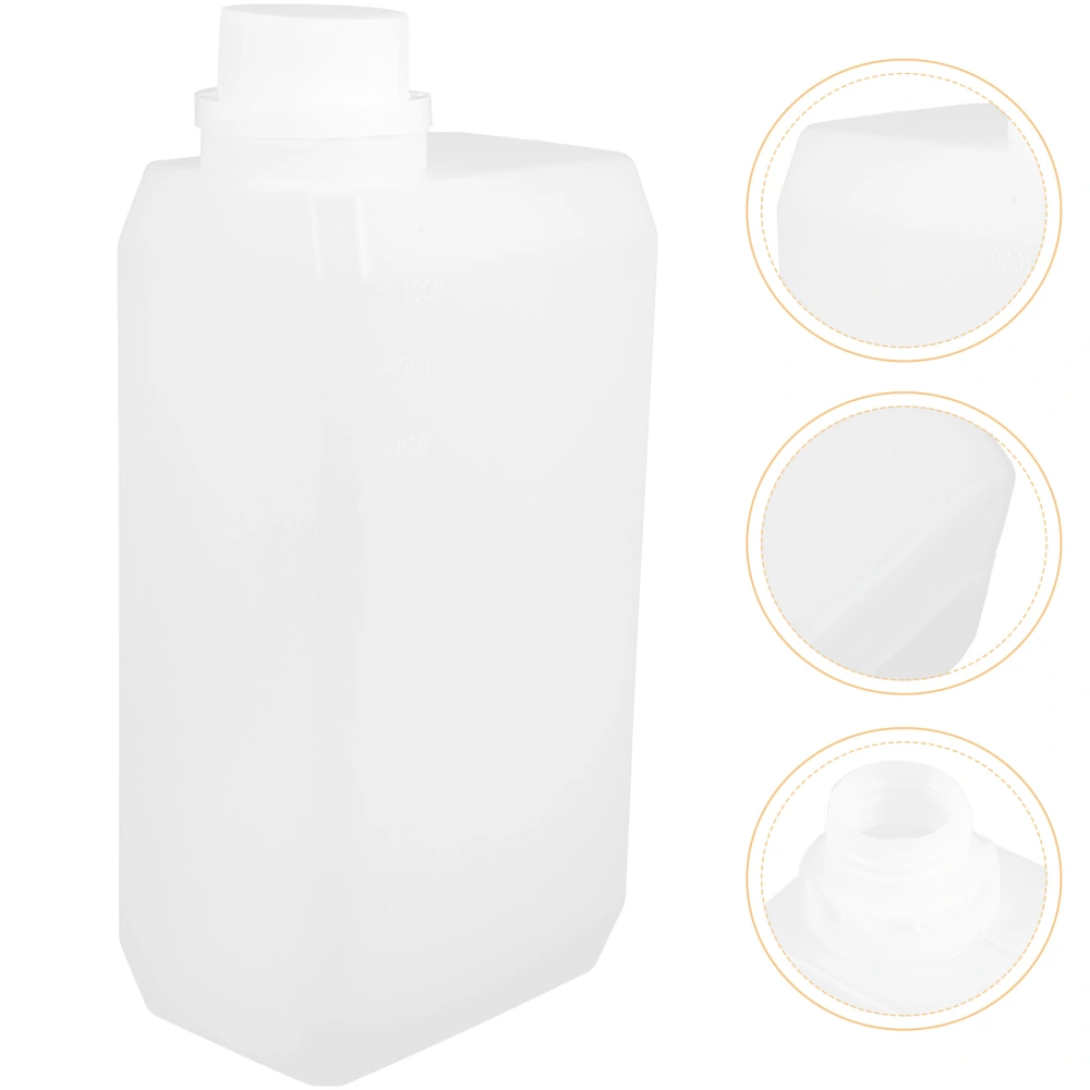 Oil Jug 1000ml Reusable Bottle Empty Plastic Bottle With Lid For Water Oil