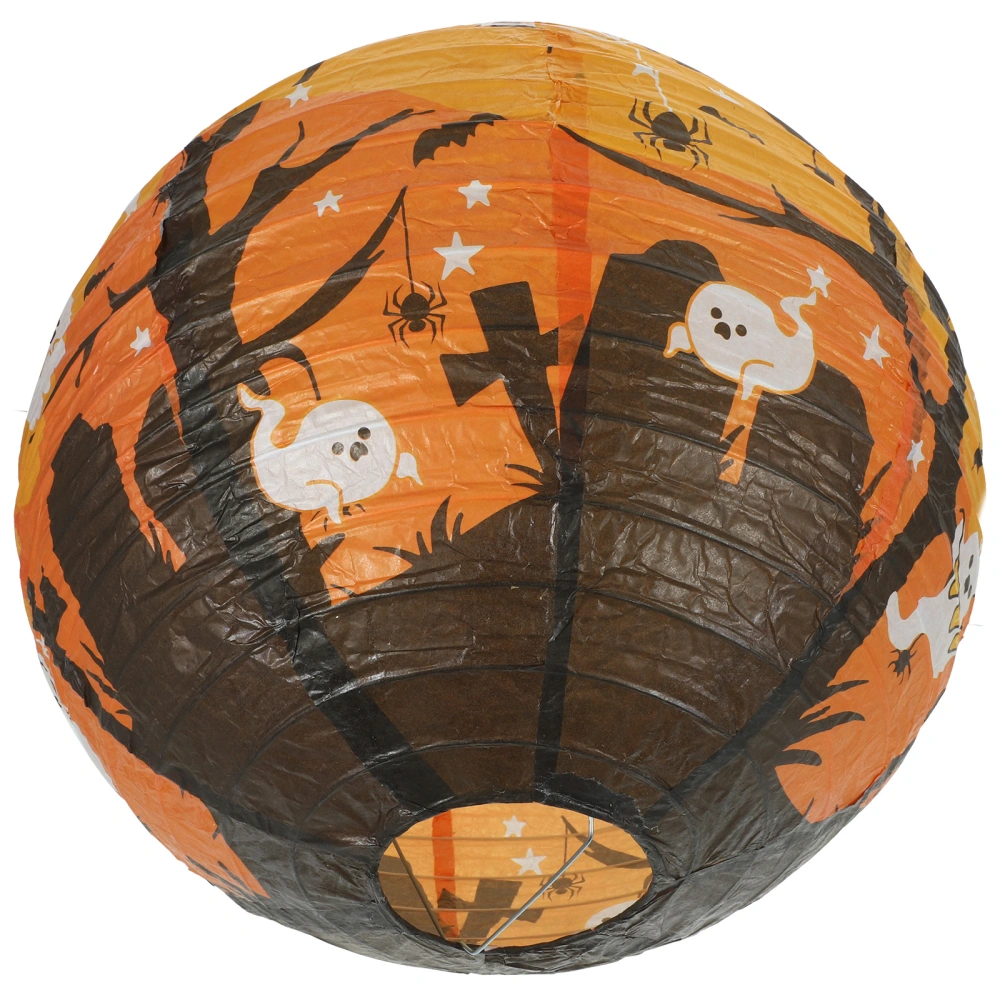 Round Paper Lantern Halloween Party Indoor Hanging Halloween Party Decor