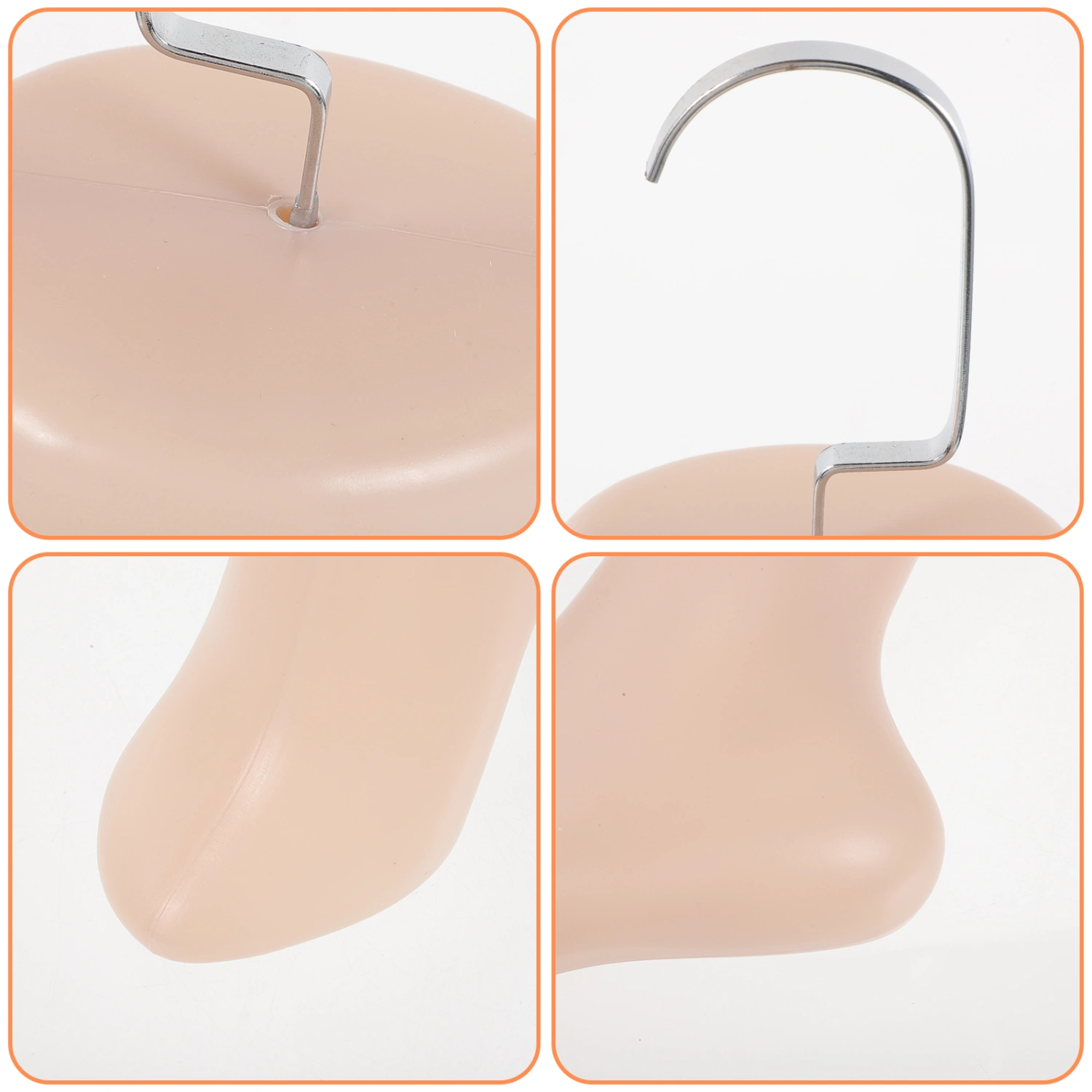Female Plastic Foot Model Female Feet Mannequin Sock Display Model Stand with Hook