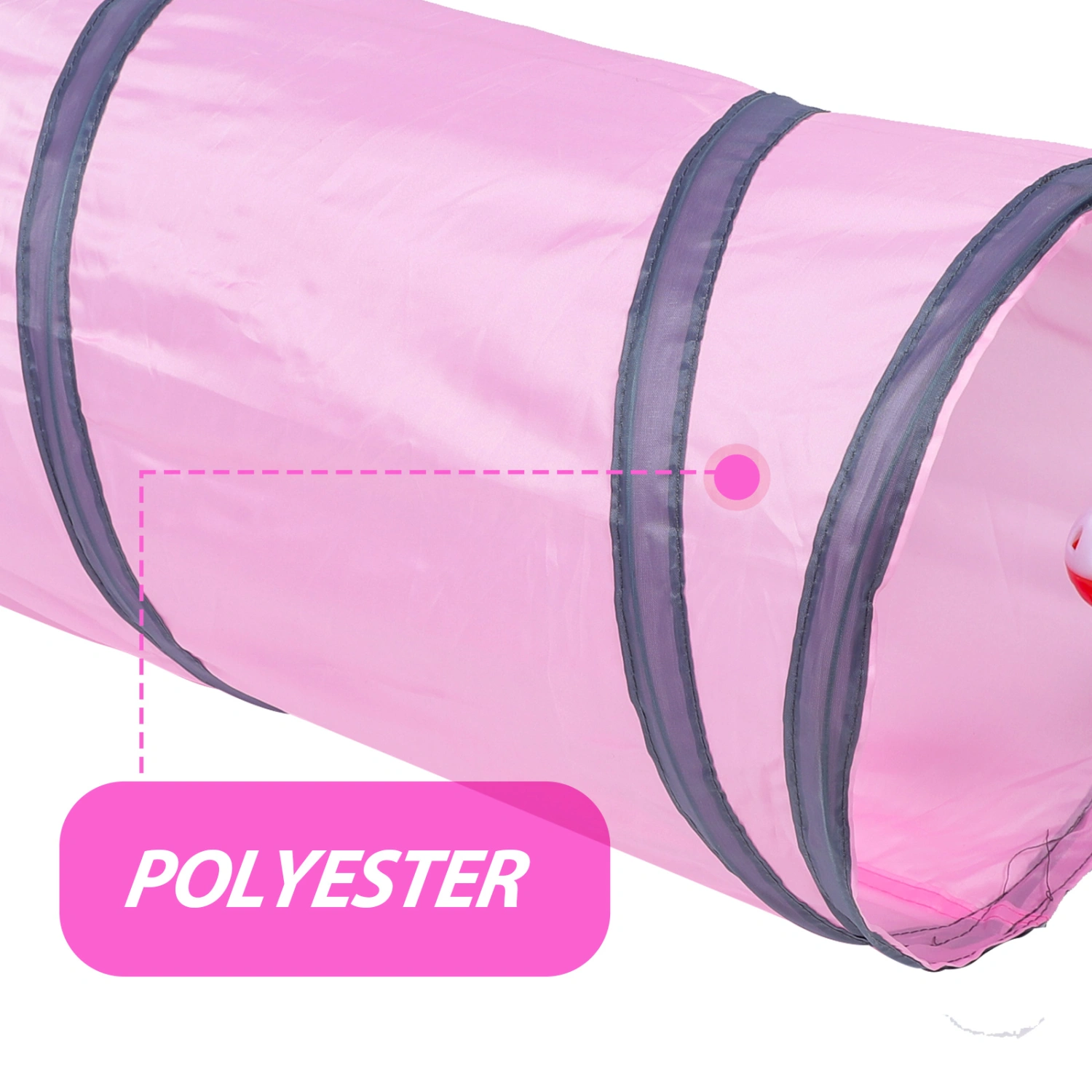 Cat Tunnel Tube Cat Toy Cat Tunnel Bed Collapsible Pet Tube Interactive Play Toy