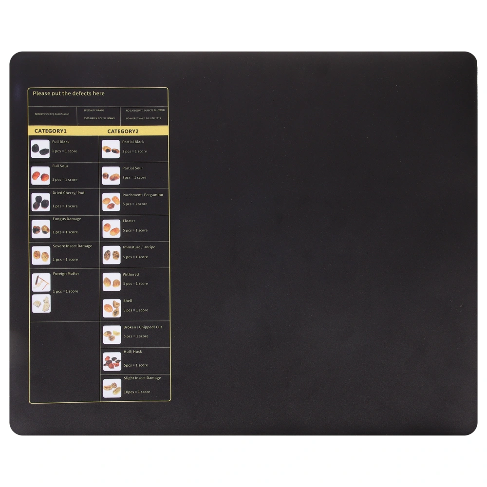 Coffee Bean Classifying Card Mat Coffee Bean Sorting Cushion Espresso Beans Classification Pad