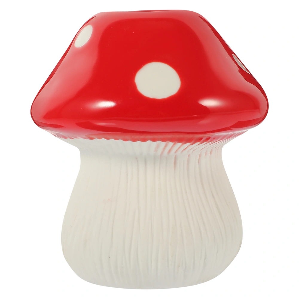 Mushroom Shape Candlestick Ceramic Candle Holder Ornament Ceramic Candlestick Decor