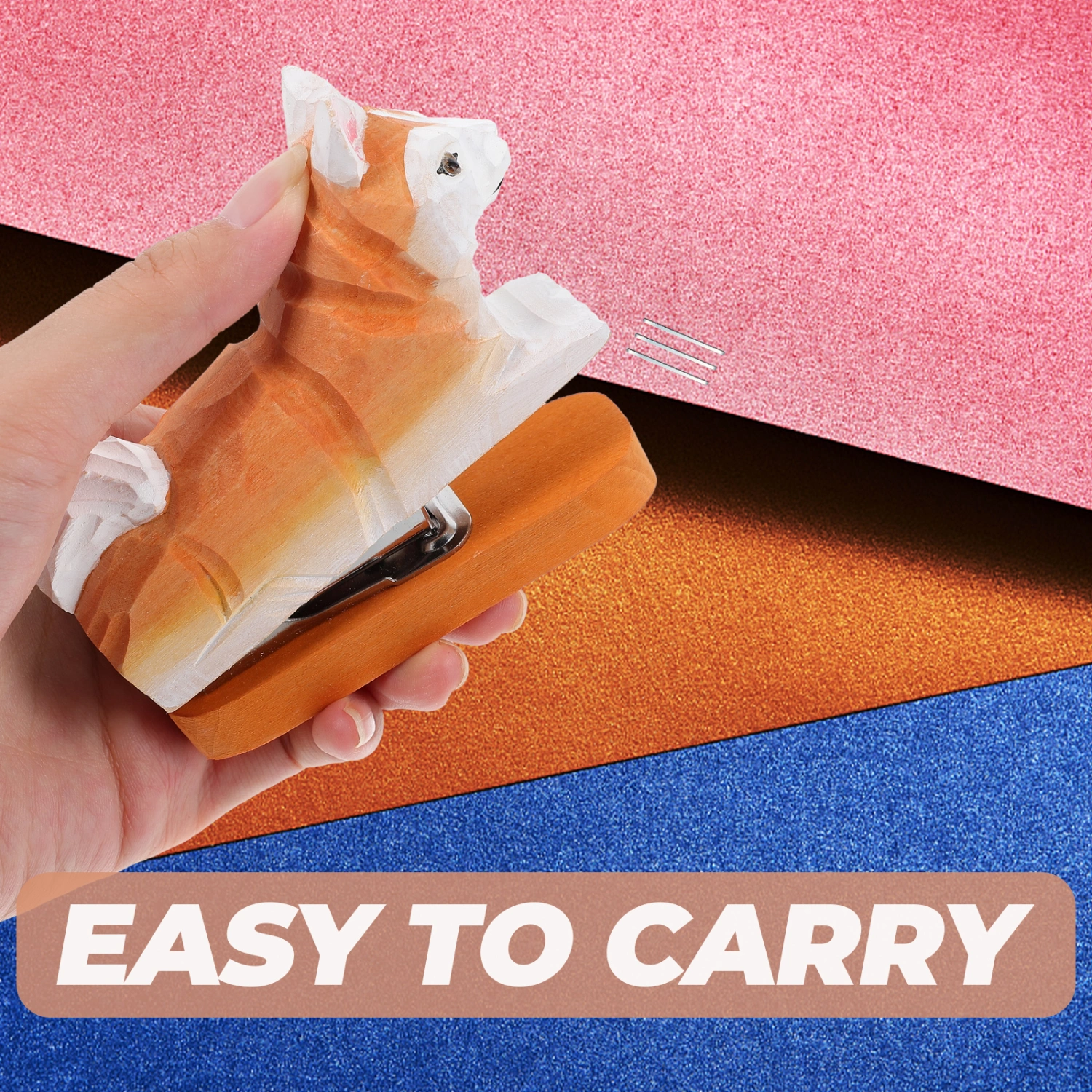 Funny Stapler Paper Stapler Office Stapler Animal Stapler Decor Handmade Wood Stapler