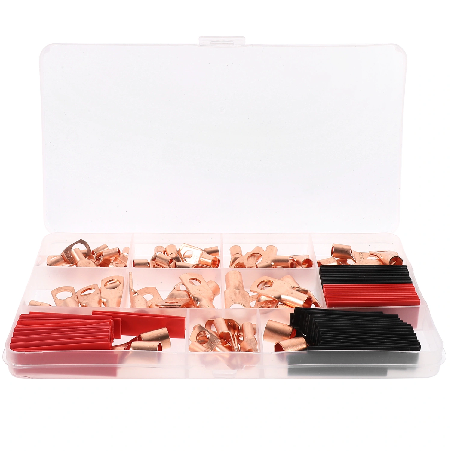 1 Set  Wire Terminals Heat Shrink Tubing Kit Copper Wire Lugs with Heat Shrink Tubing