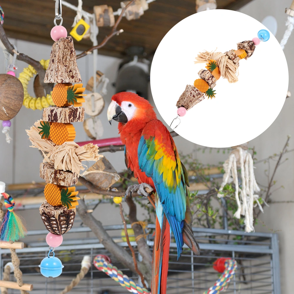 Bird Cage Chewing Toy Swing Parakeet Chewing Toy Hanging Bird Toy Parrot Chewing Plaything