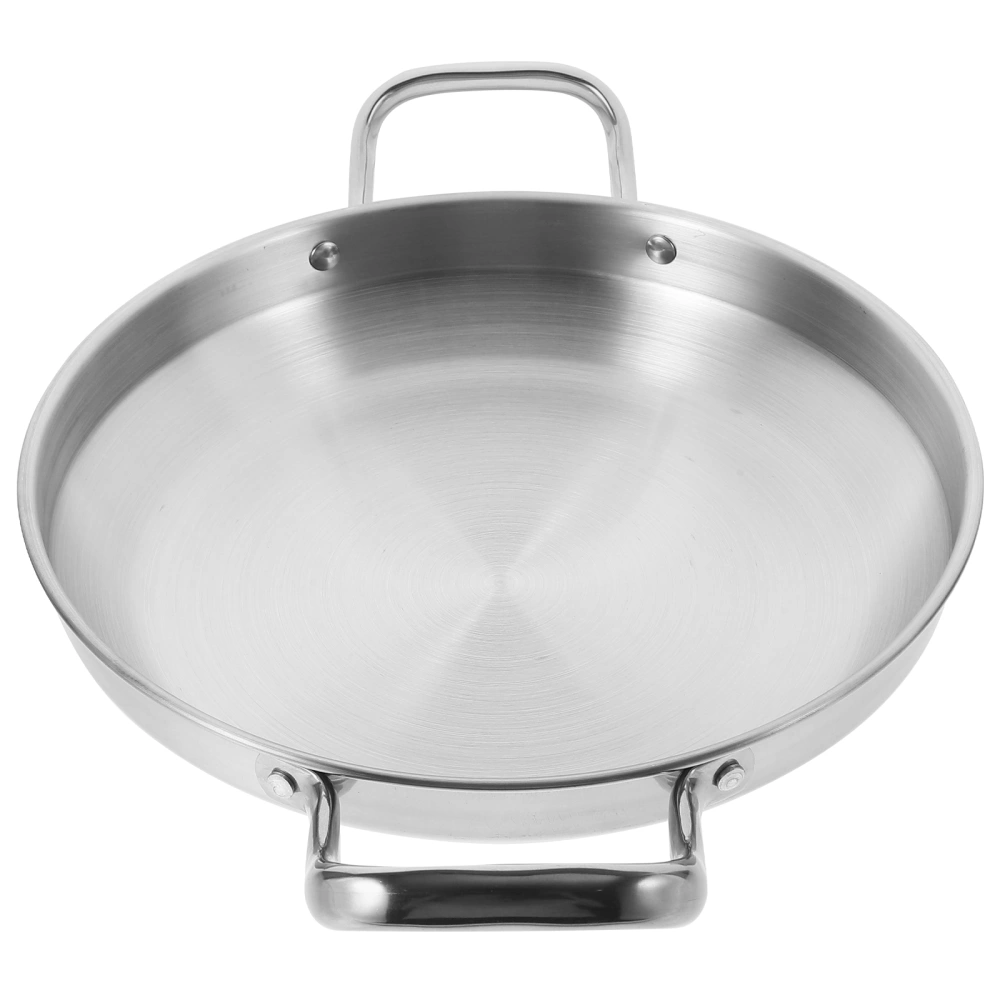 Stainless Steel Hot Pot Kitchen Dry Pot Seafood Pot Cooking Pan for Home Restaurant