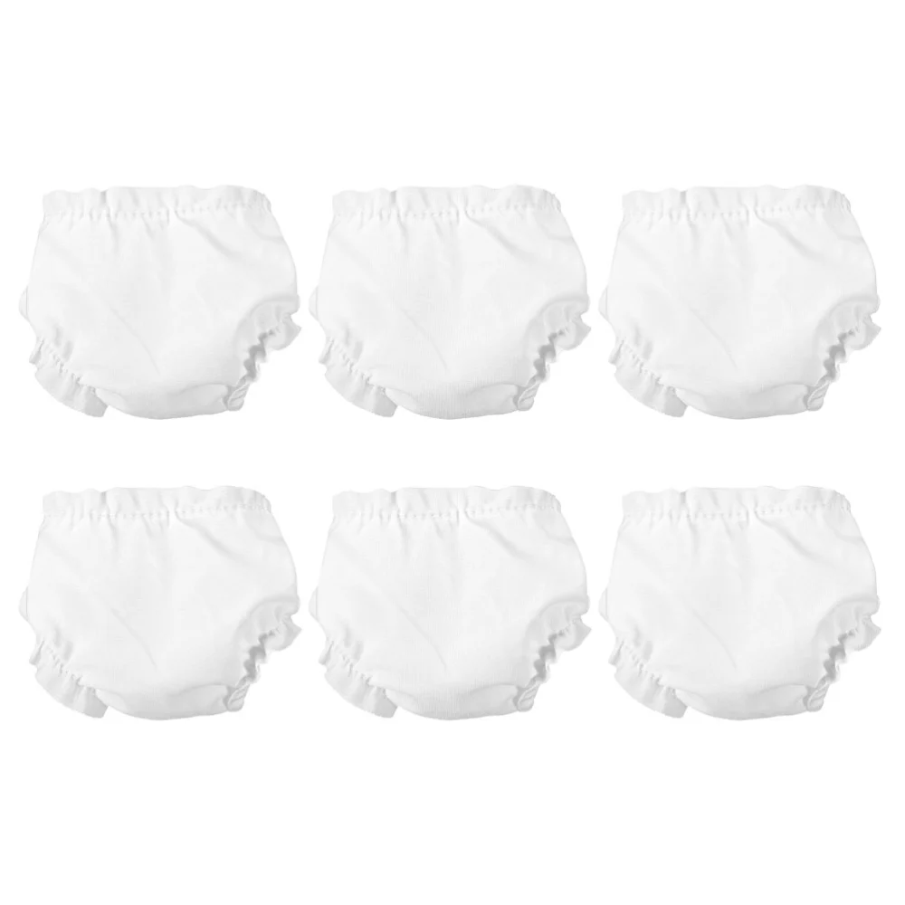 6 pcs Miniature Doll Underwear Adjustable Doll Underpants Flexible Doll Underwear