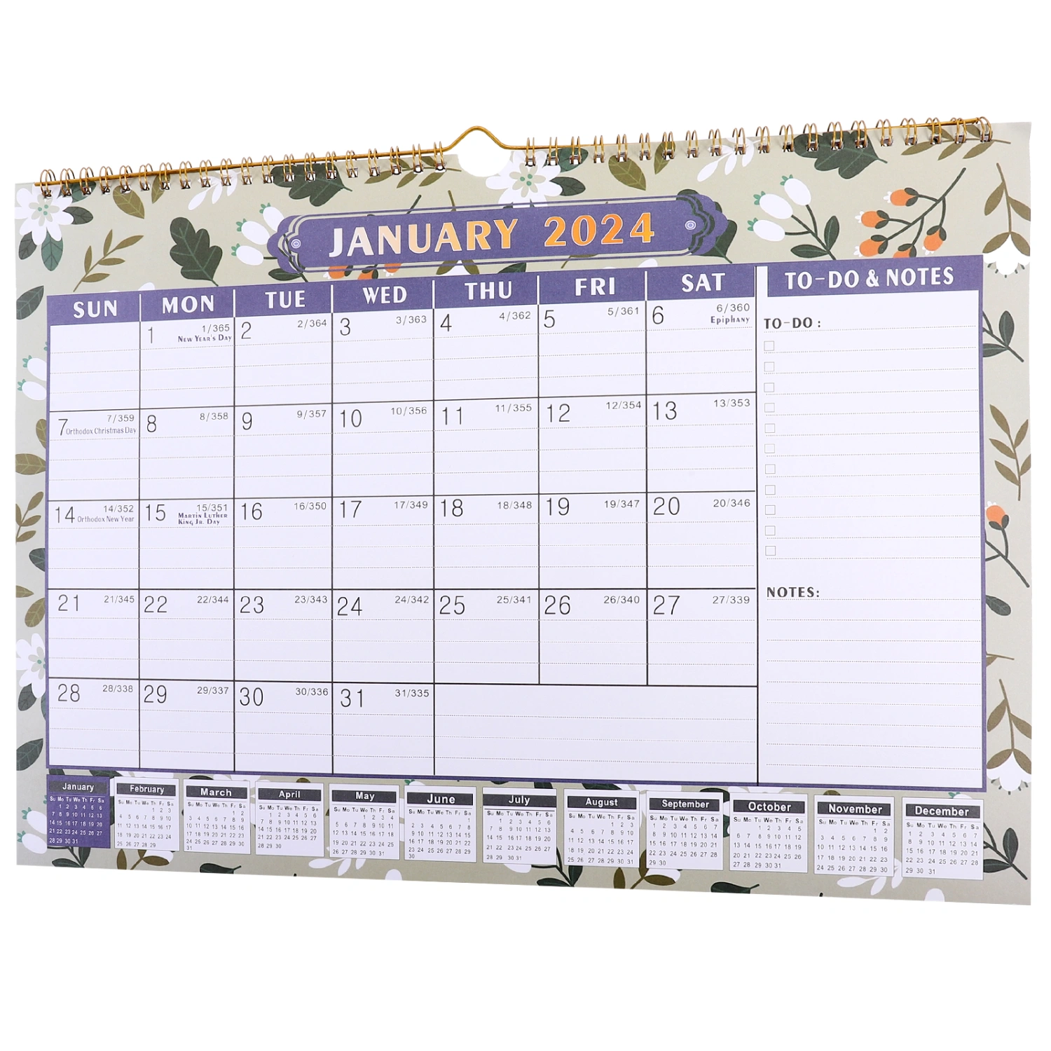 Wall Calendar Large Monthly Wall Calendar Art Wall Calendar Spiral Countdown Calendar